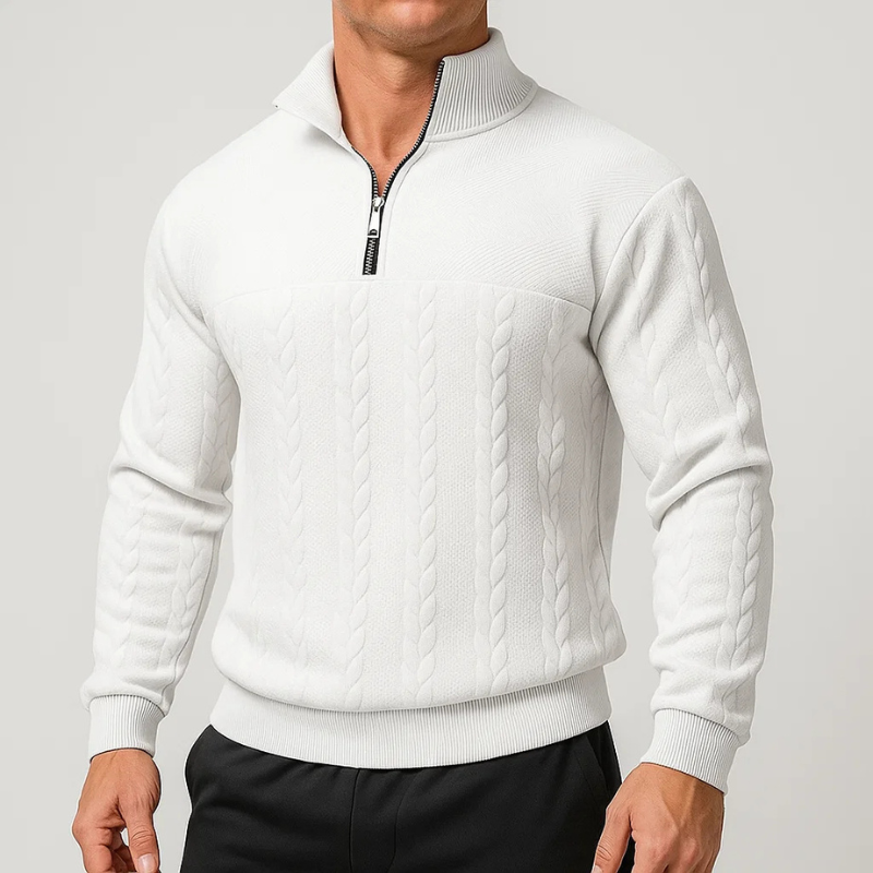Men's Quarter-Zip Sweater - Cambridge Style
