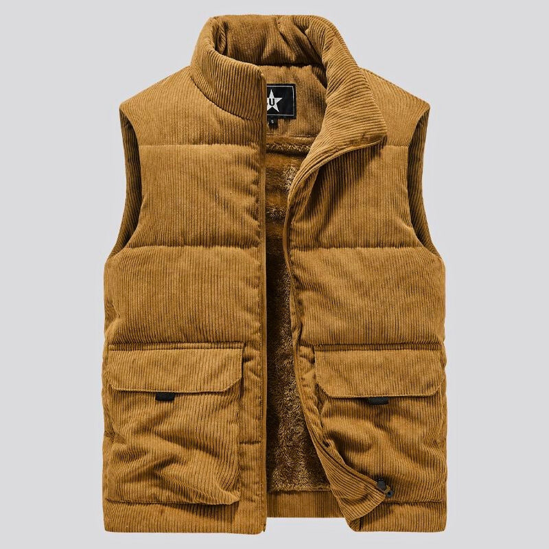 Men's Sherpa Corduroy Vest-Outfit2Go