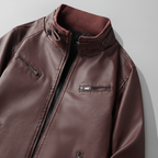 Men's Leather Jacket – Stylish and Durable Outerwear.-Outfit2Go