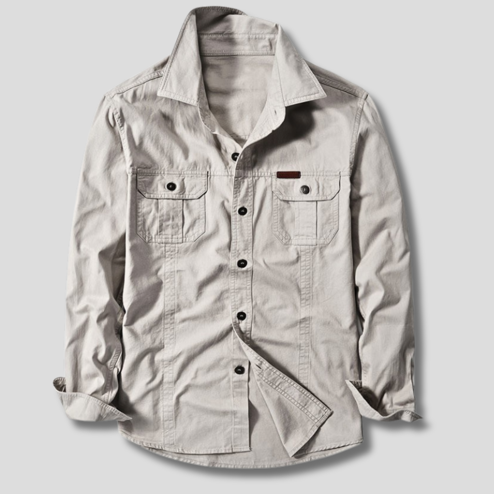 Men's Cargo Shirt – Versatile and Comfortable Design.-Outfit2Go