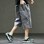 Men's Raw Denim Shorts-Outfit2Go