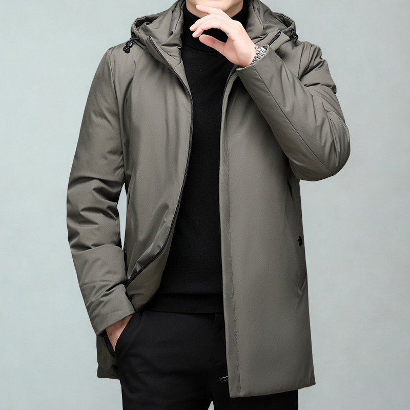 Men's Hooded Coat - Stylish and Versatile Outerwear