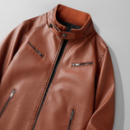 Men's Leather Jacket – Stylish and Durable Outerwear.-Outfit2Go