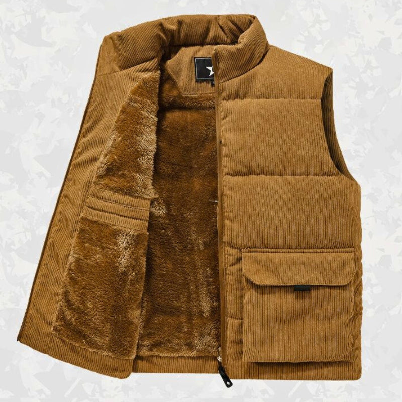 Men's Sherpa Corduroy Vest-Outfit2Go