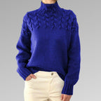 Women's Elegant Warm Sweater with High Collar-Outfit2Go