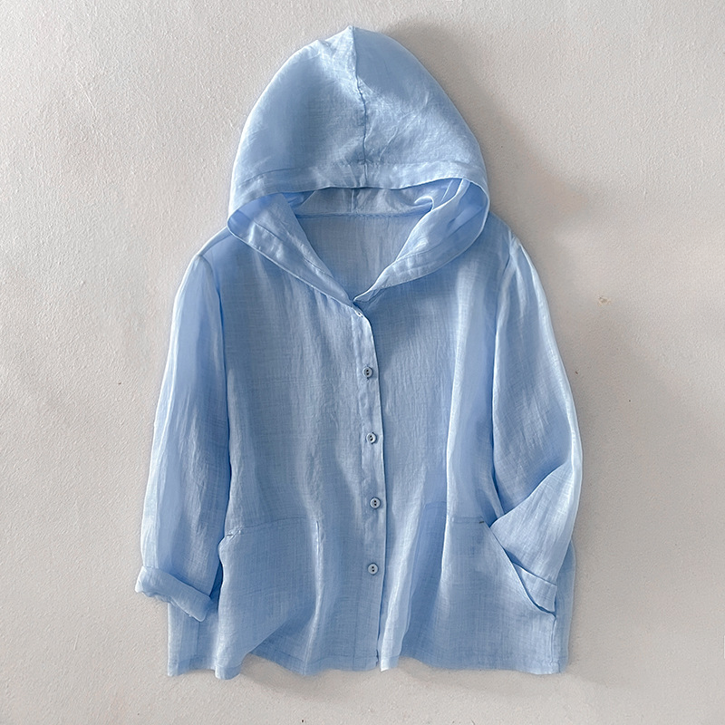 Women's Linen Hoodie - Stylish and Comfortable