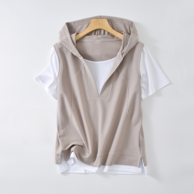 Women's Layered Hoodie Tee - Savannah Style