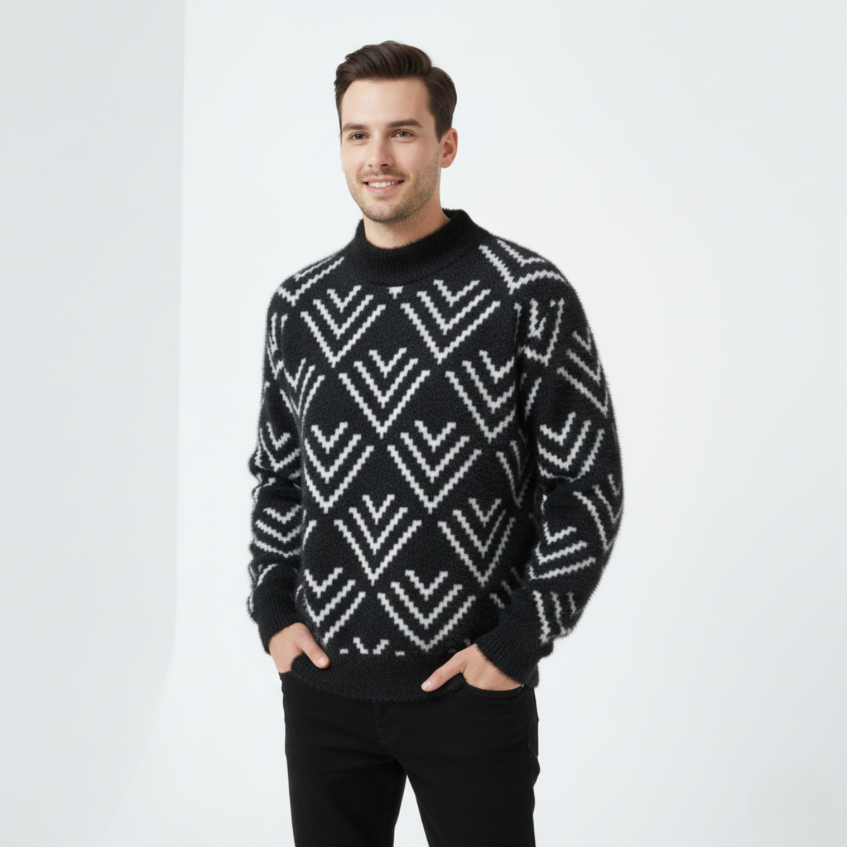 Men's Cozy Knit Sweater - Soft, Stylish, and Perfect for All Seasons-Outfit2Go