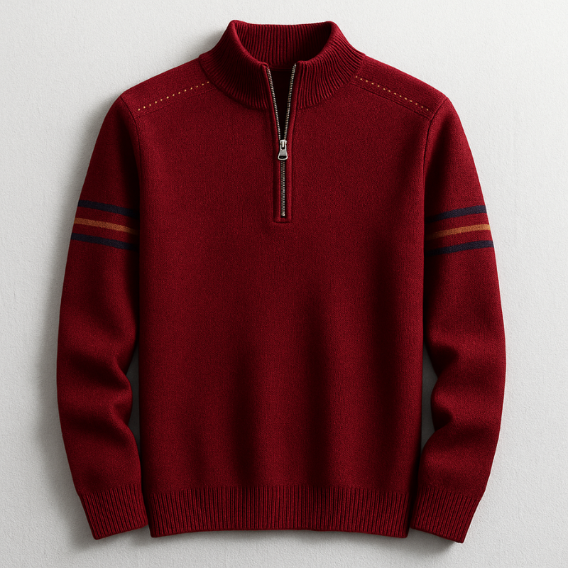 Men's Quarter-Zip Sweater - Stylish and Comfortable Knit Top