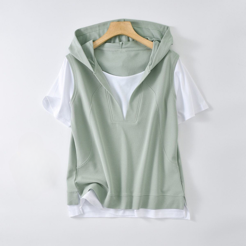 Women's Layered Hoodie Tee - Savannah Style
