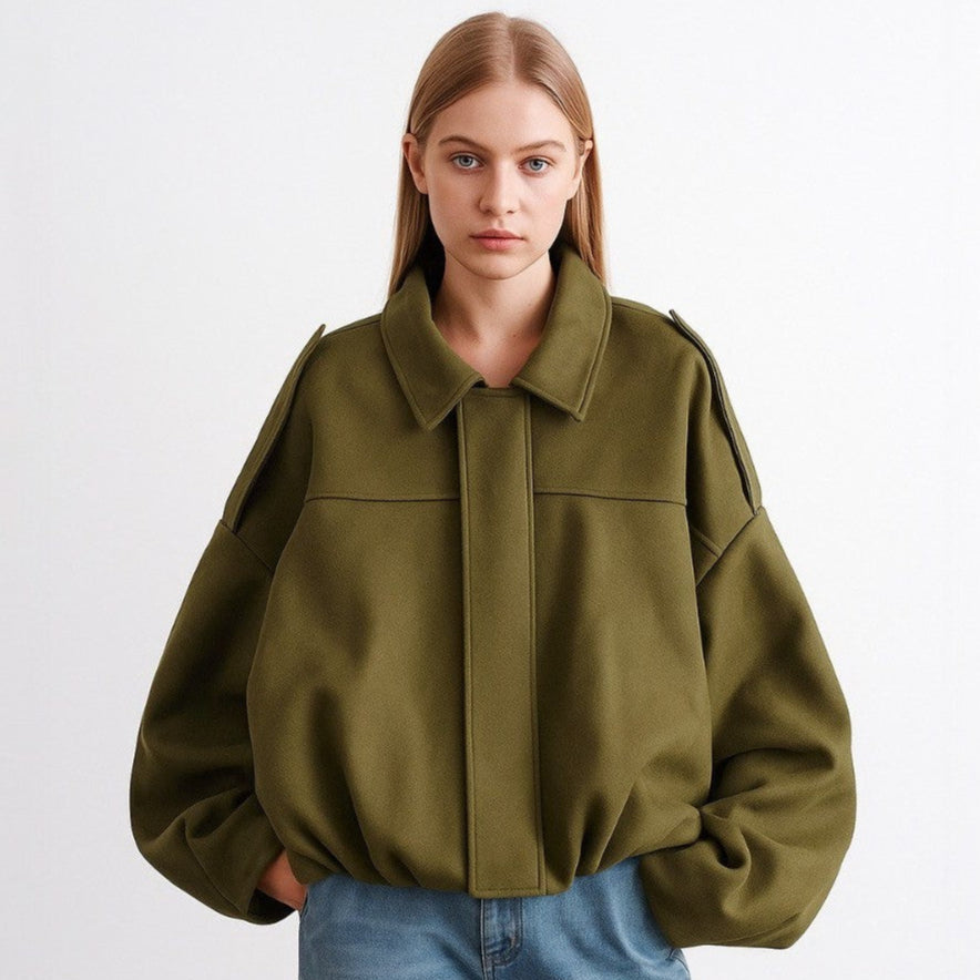 Women's Bomber Jacket - Stylish and Versatile Outerwear-Outfit2Go