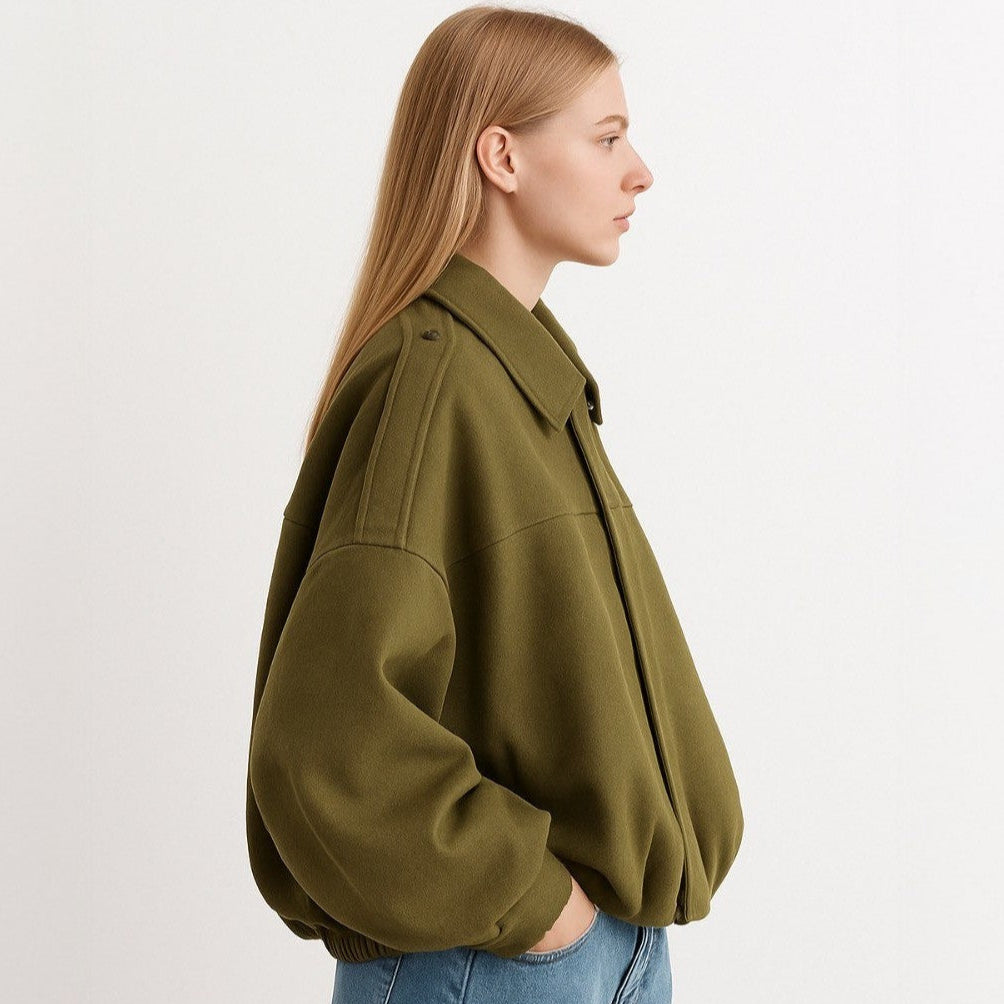 Women's Bomber Jacket - Stylish and Versatile Outerwear-Outfit2Go