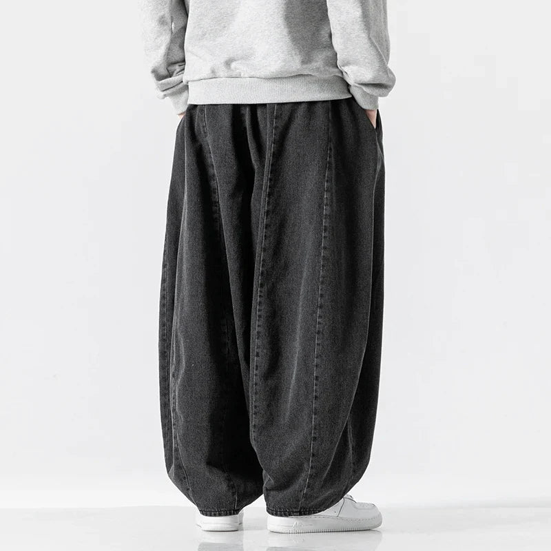 Men's Oversized Denim Pants with Limitless Comfort-Outfit2Go