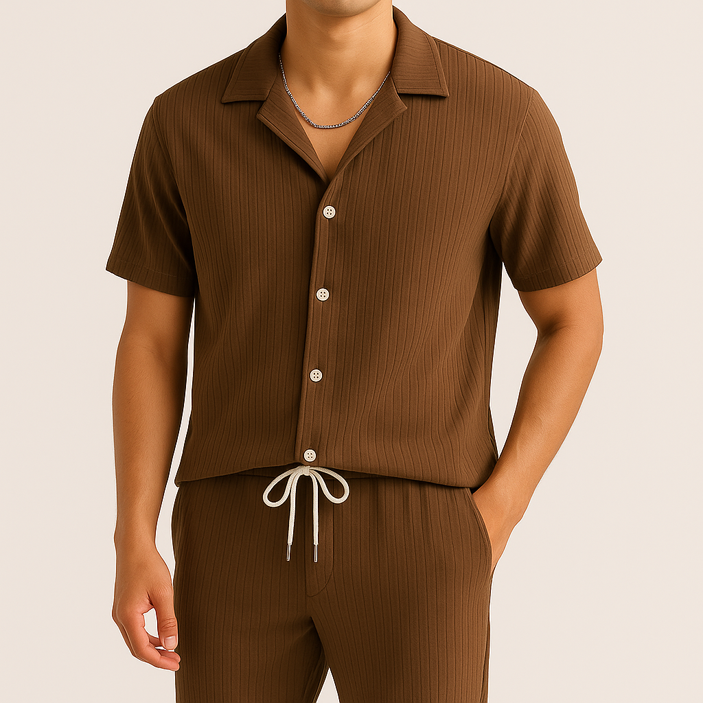 Men's Relaxed Linen Set-Outfit2Go