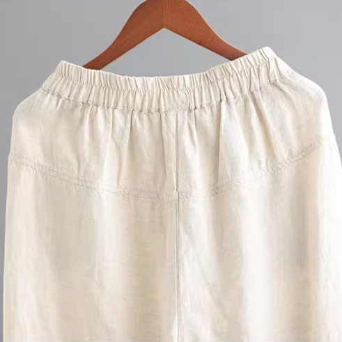 Women's Linen Barrel Pants - Fifth Avenue Style