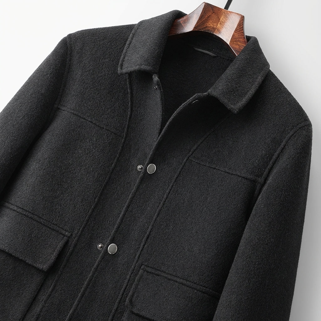Men's Wool Coat – Stylish Warmth and Timeless Elegance.-Outfit2Go