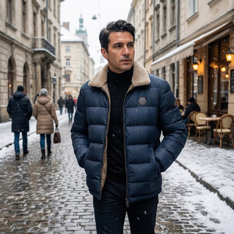 Men's Light Down Jacket – Exceptional Warmth, Lightweight Design-Outfit2Go