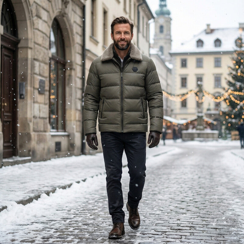 Men's Light Down Jacket – Exceptional Warmth, Lightweight Design-Outfit2Go