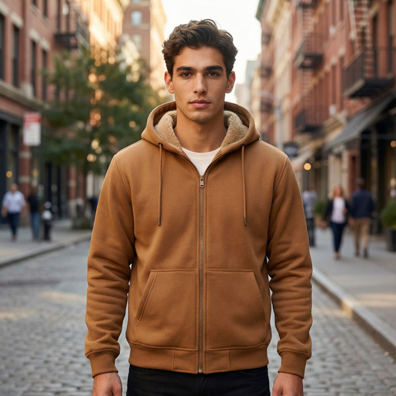Men's Sherpa Lined Hoodie – Ultimate Comfort and Warmth-Outfit2Go