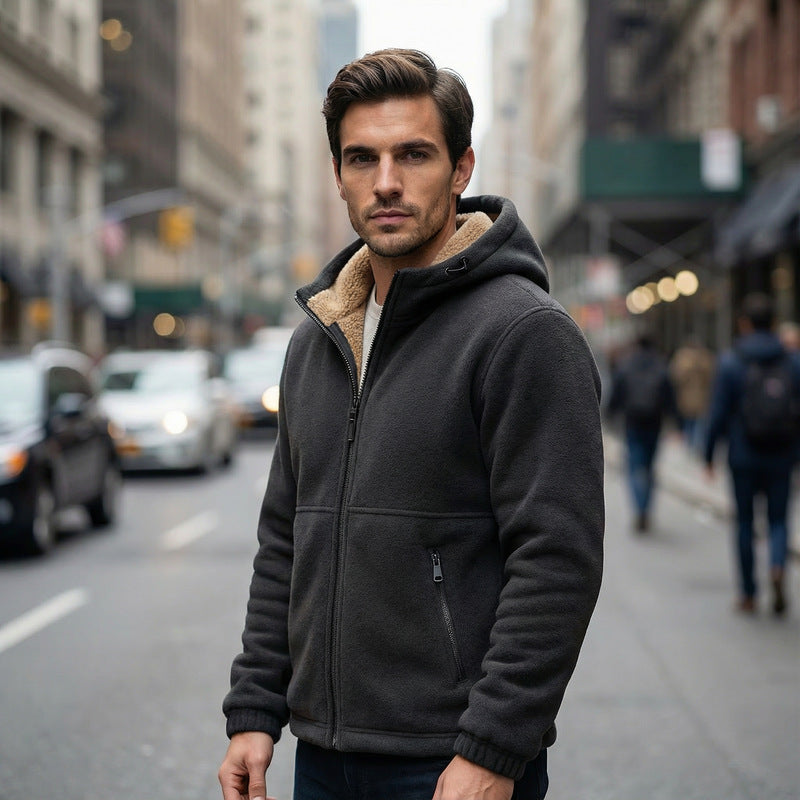 Men's Sherpa Lined Hoodie – Ultimate Comfort and Warmth-Outfit2Go