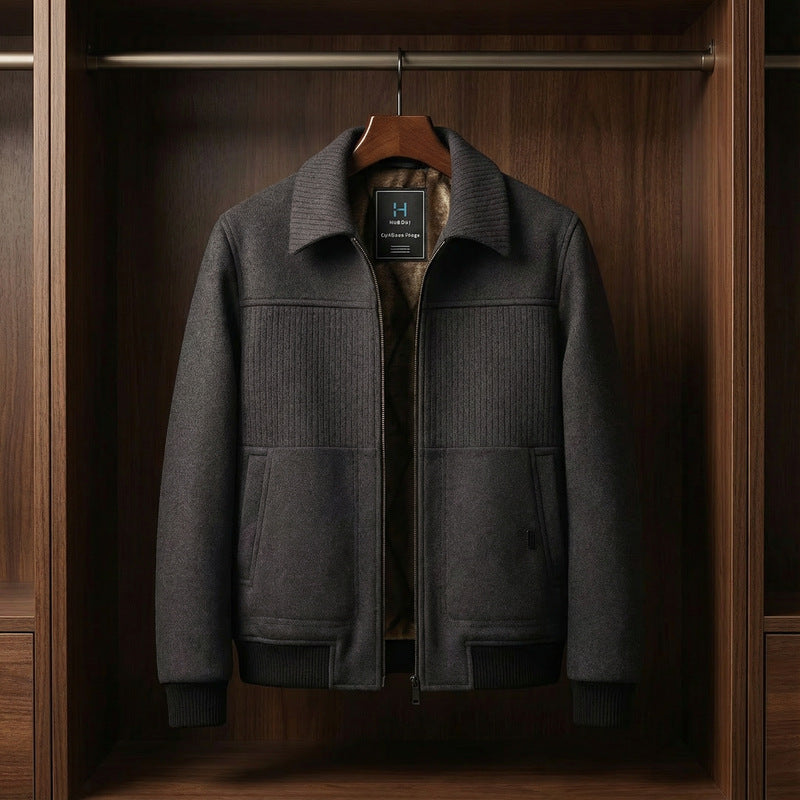 Men's Elegant Fleece Jacket – Ultimate Comfort, Stylish Design-Outfit2Go