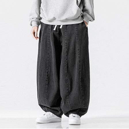 Men's Oversized Denim Pants with Limitless Comfort-Outfit2Go