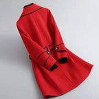 Women's Trim Belted Coat-Outfit2Go