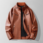 Men's Leather Jacket – Stylish and Durable Outerwear.-Outfit2Go