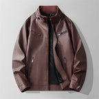 Men's Leather Jacket – Stylish and Durable Outerwear.-Outfit2Go