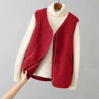 Women's Fleece Vest - Cozy and Stylish Outerwear-Outfit2Go