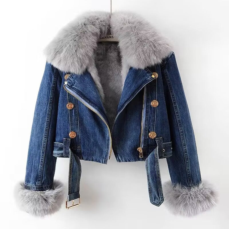 Women's Luxurious Fur Jacket-Outfit2Go