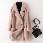 Women's Shearling Coat - Stylish and Cozy Outerwear