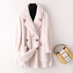 Women's Shearling Coat - Stylish and Cozy Outerwear