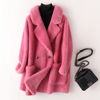 Women's Shearling Coat - Stylish and Cozy Outerwear