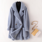 Women's Shearling Coat - Stylish and Cozy Outerwear