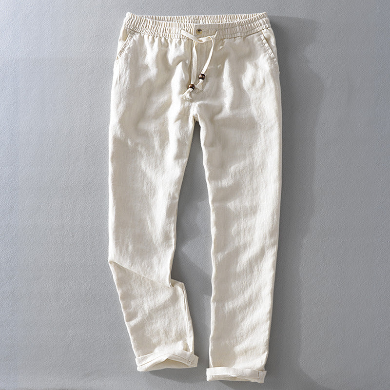 Men's Lightweight Linen Joggers-Outfit2Go