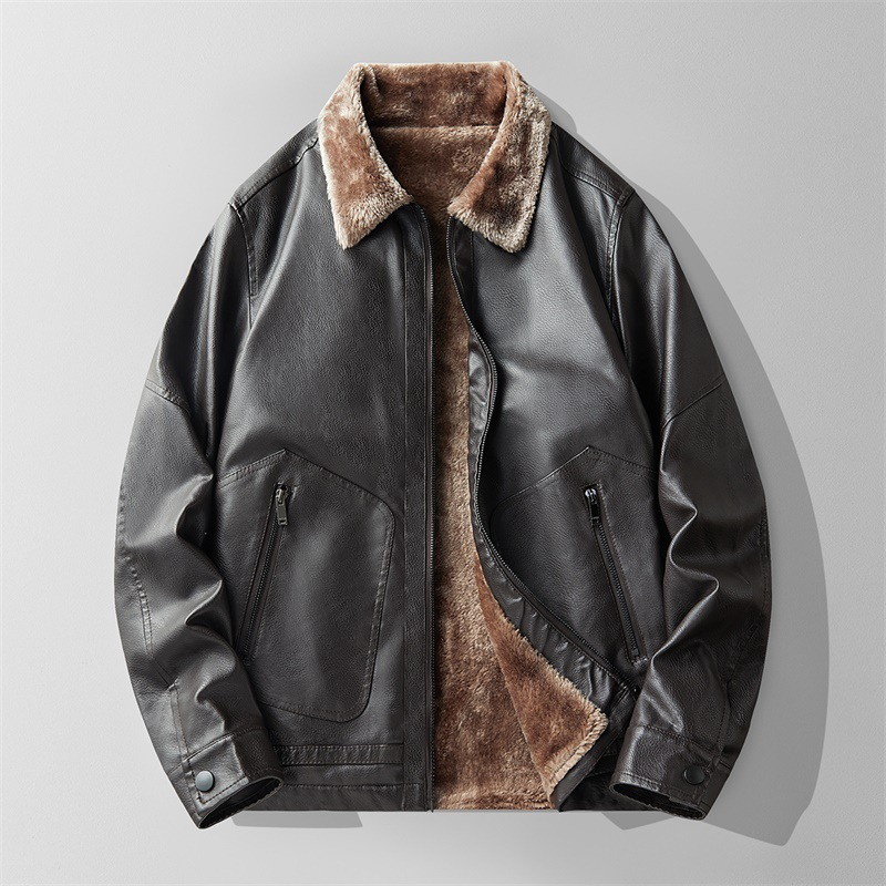 Men's Black Leather Jacket