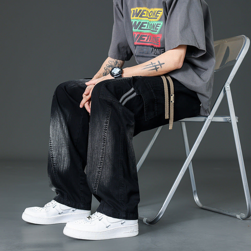 Archive Retro High-Waisted Jeans for a Vintage Look and Comfortable Fit - OUTFIT2GO