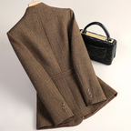 Women's Tweed Blazer - Stylish and Versatile Outerwear