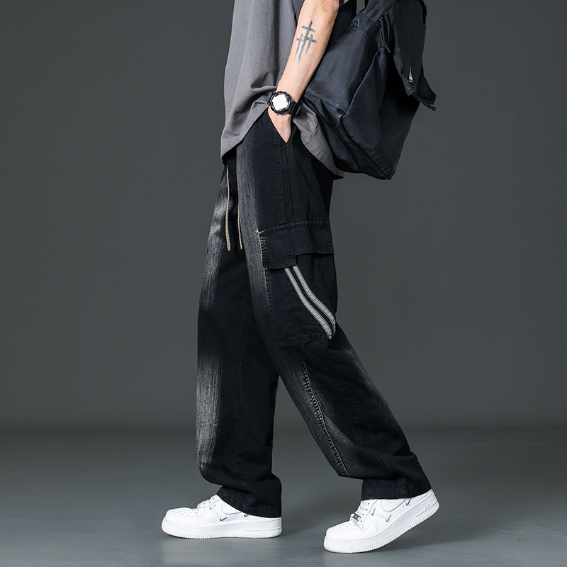 Archive Retro High-Waisted Jeans for a Vintage Look and Comfortable Fit - OUTFIT2GO