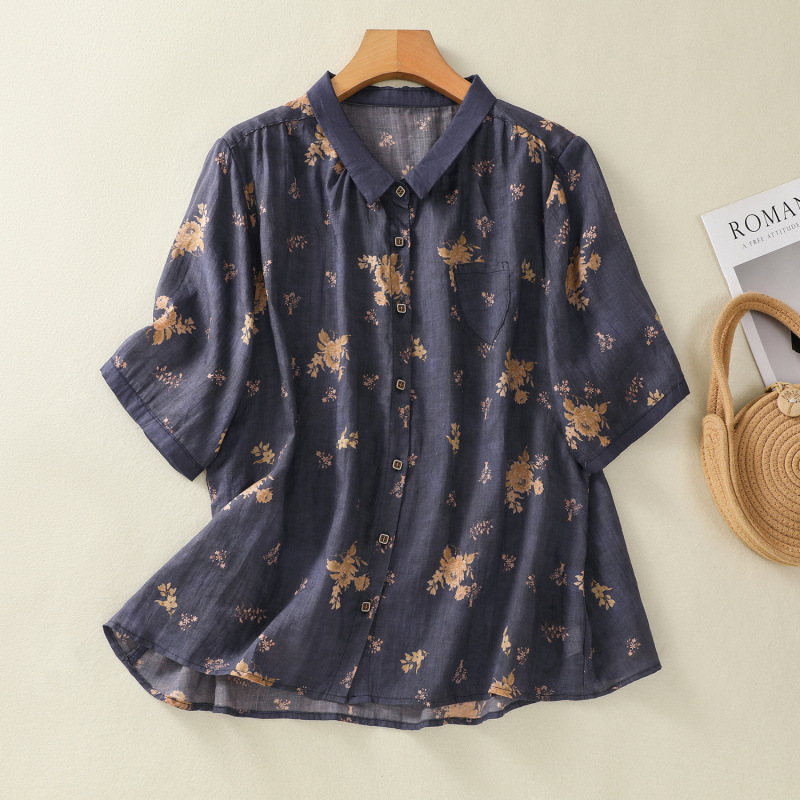 Women's Linen Blouse - Stylish and Comfortable Top