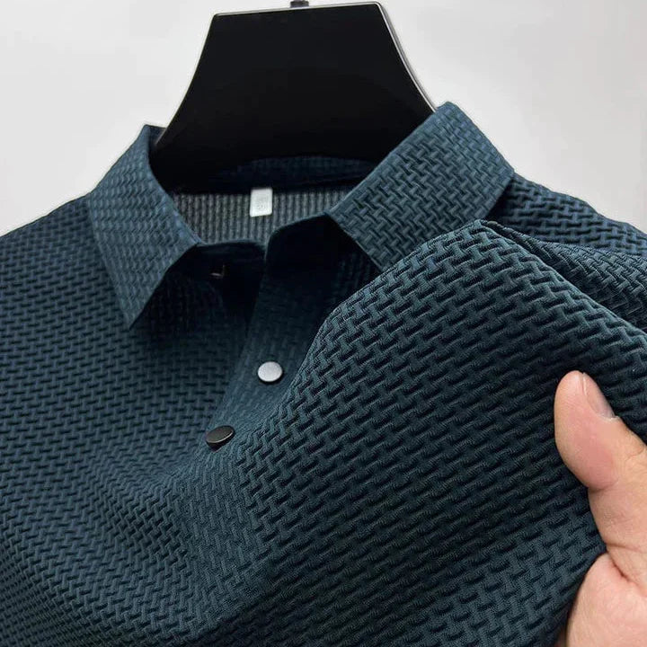 Men's Mulberry Silk Polo Shirt-Outfit2Go