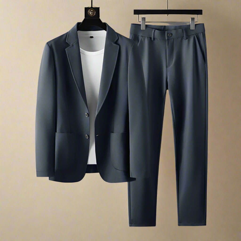 Men's Tailored Suit Set - Elegant Design for Formal Occasions-Outfit2Go