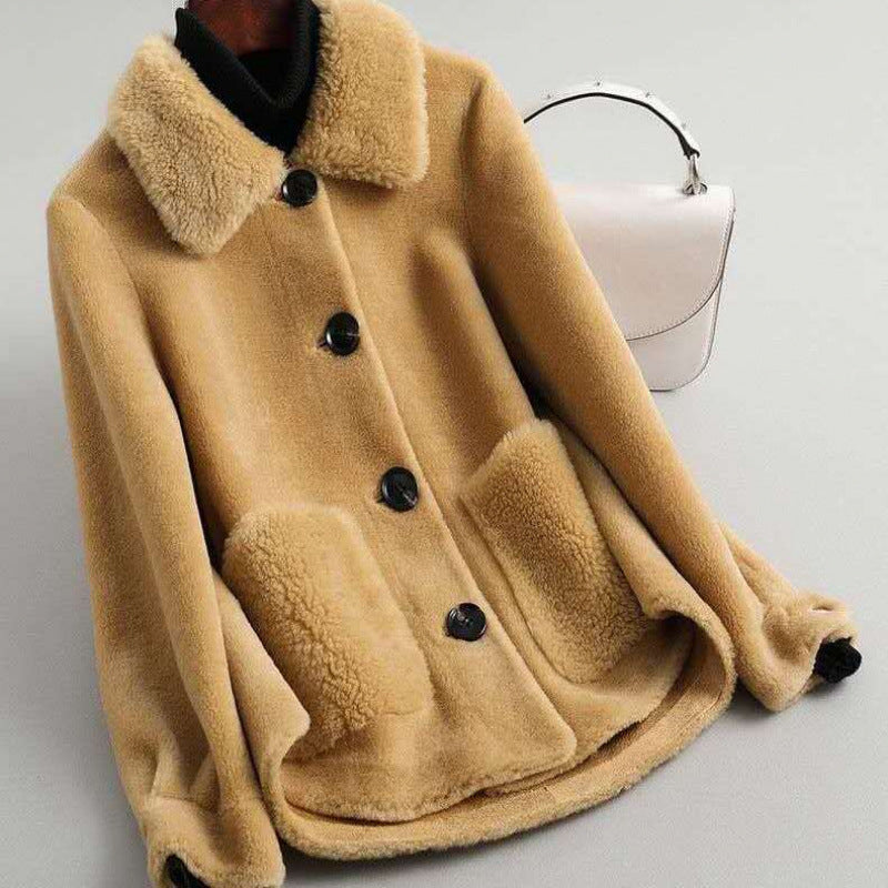 Women's Rosette Wool Jacket