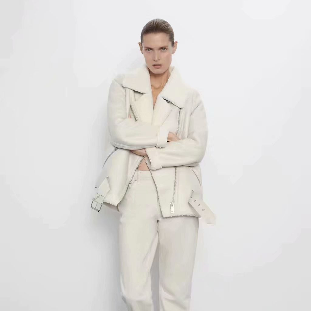 Women's Winter Lambskin Coat-Outfit2Go