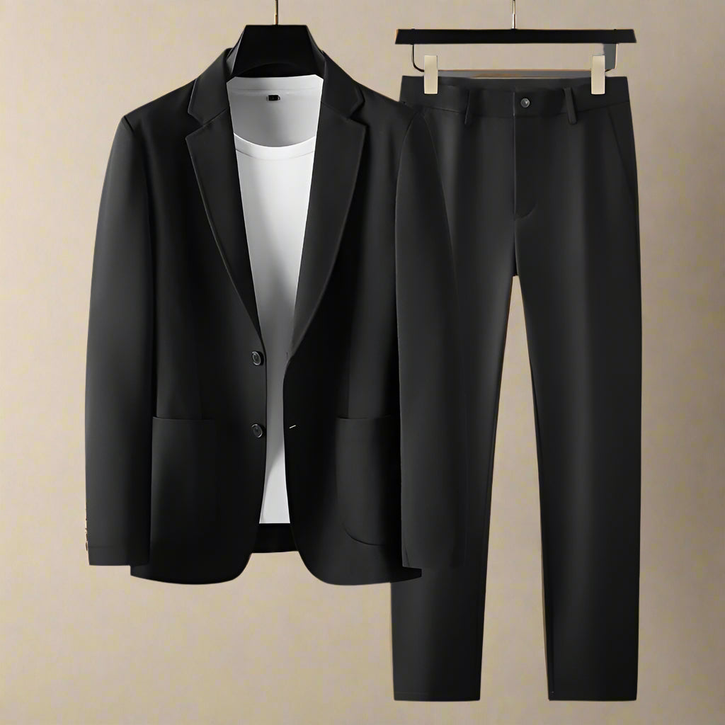 Men's Tailored Suit Set - Elegant Design for Formal Occasions-Outfit2Go