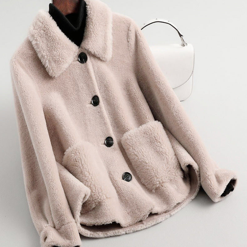 Women's Rosette Wool Jacket