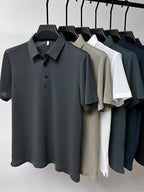 Men's Mulberry Silk Polo Shirt-Outfit2Go