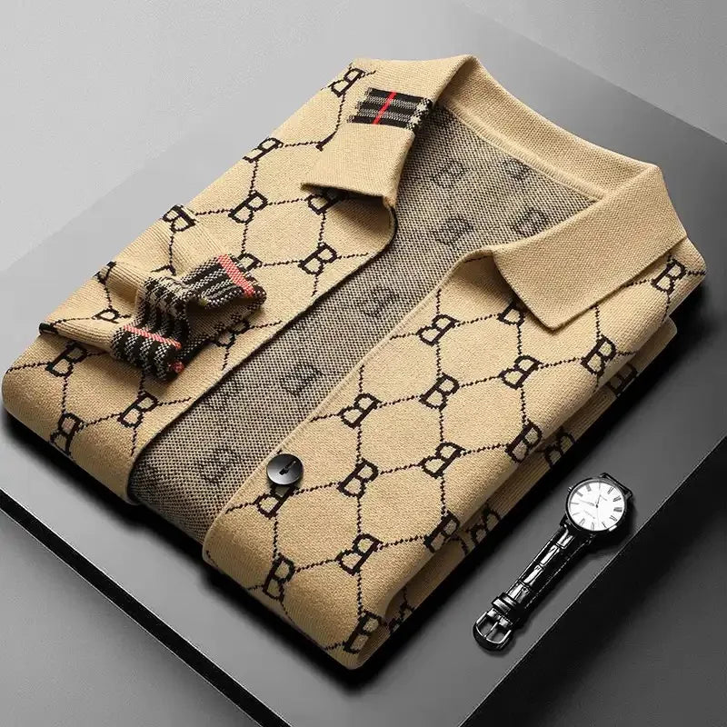 Men's Jacquard Cardigan - Belmont Style-Outfit2Go