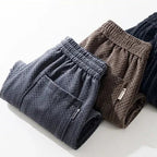 Men's Checkered Corduroy Pants with Vault Design-Outfit2Go